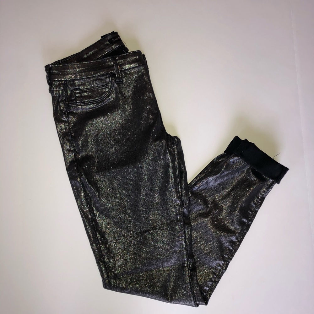 NWT Metalic bebe Jeans